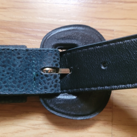 Emmanuel Textured Aquamarine Belt - Picture 4 of 7